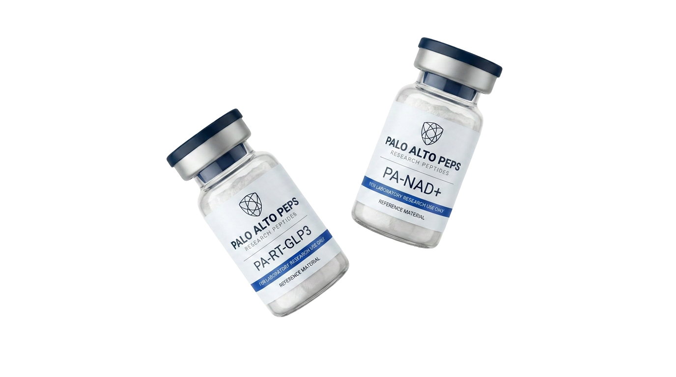 Research peptide vials